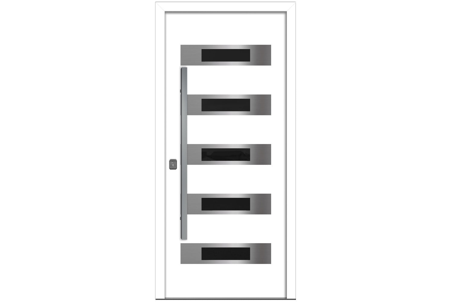 Nova Inox S5 White Modern Exterior Door Right-in