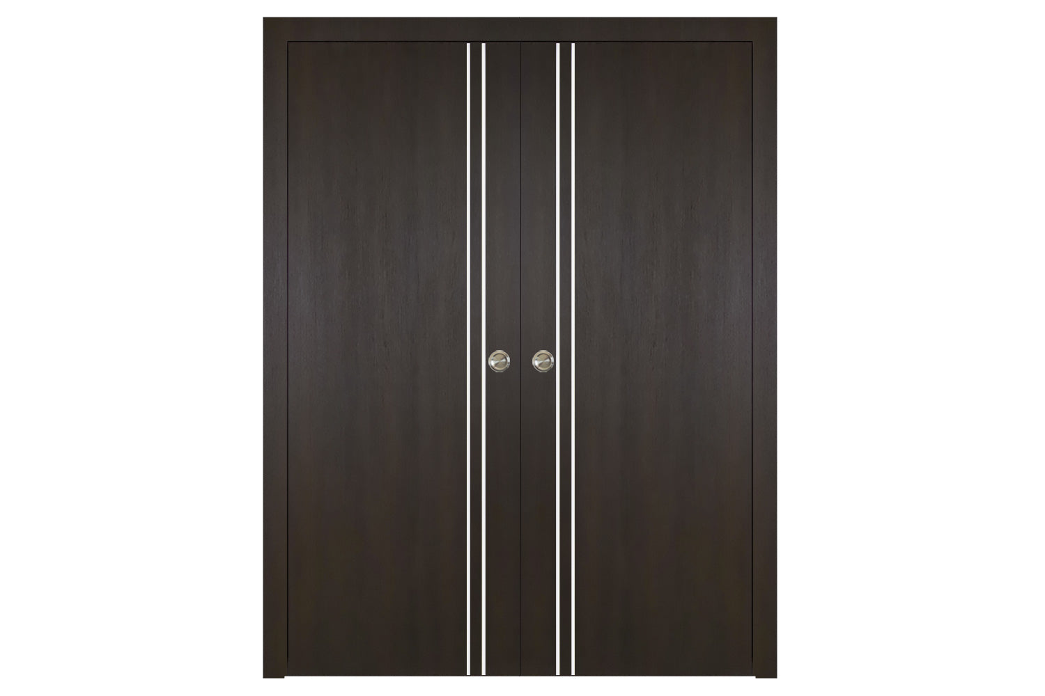 Nova Italia Flush 02 Premium Wenge Laminate Interior Door - Double Pocket