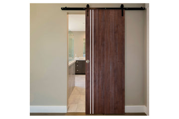 Nova Italia Flush 02 Prestige Brown Laminate Interior Barn Door