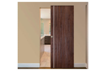 Nova Italia Flush 03 Prestige Brown Laminate Interior Magic Sliding Door