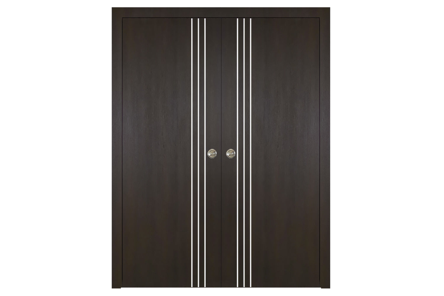 Nova Italia Flush 04 Premium Wenge Laminate Interior Door - Double Pocket