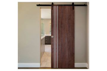 Nova Italia Flush 04 Prestige Brown Laminate Interior Barn Door