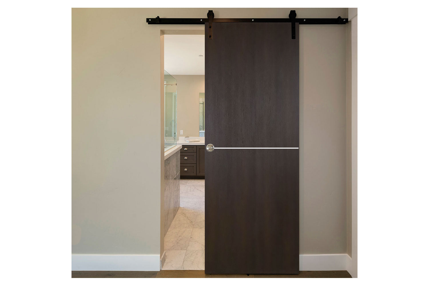 Nova Italia Flush 07 Premium Wenge Laminate Interior Door - Barn Door