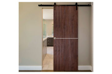 Nova Italia Flush 07 Prestige Brown Laminate Interior Barn Door