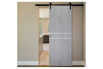 Nova Italia Flush 08 Light Grey Laminate Interior Barn Door
