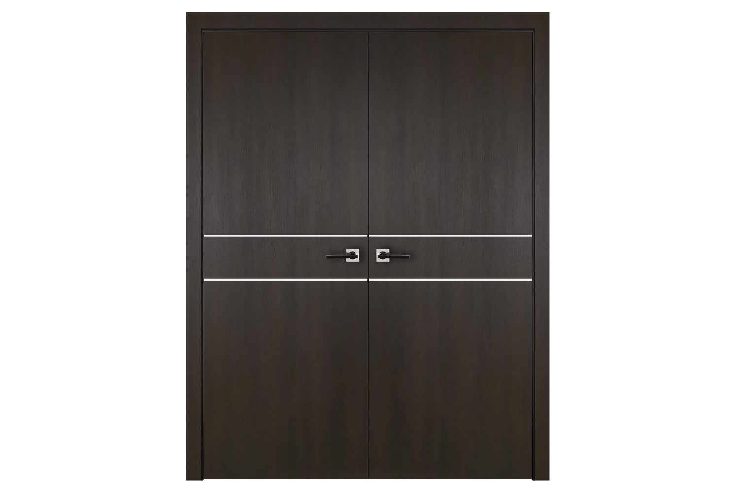 Nova Italia Flush 08 Premium Wenge Laminate Interior Door - Double Door