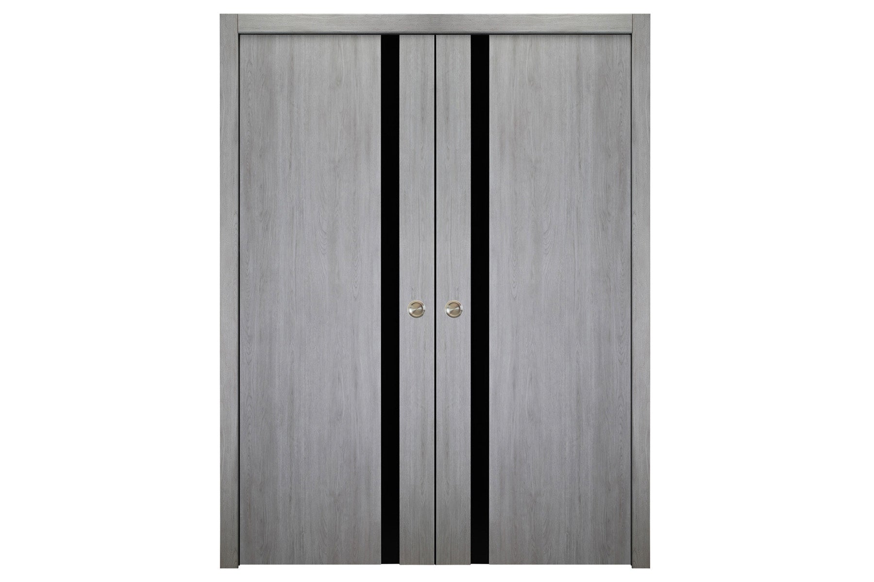 Nova Italia Laminate Interior Door Light Grey - Double Pocket Door
