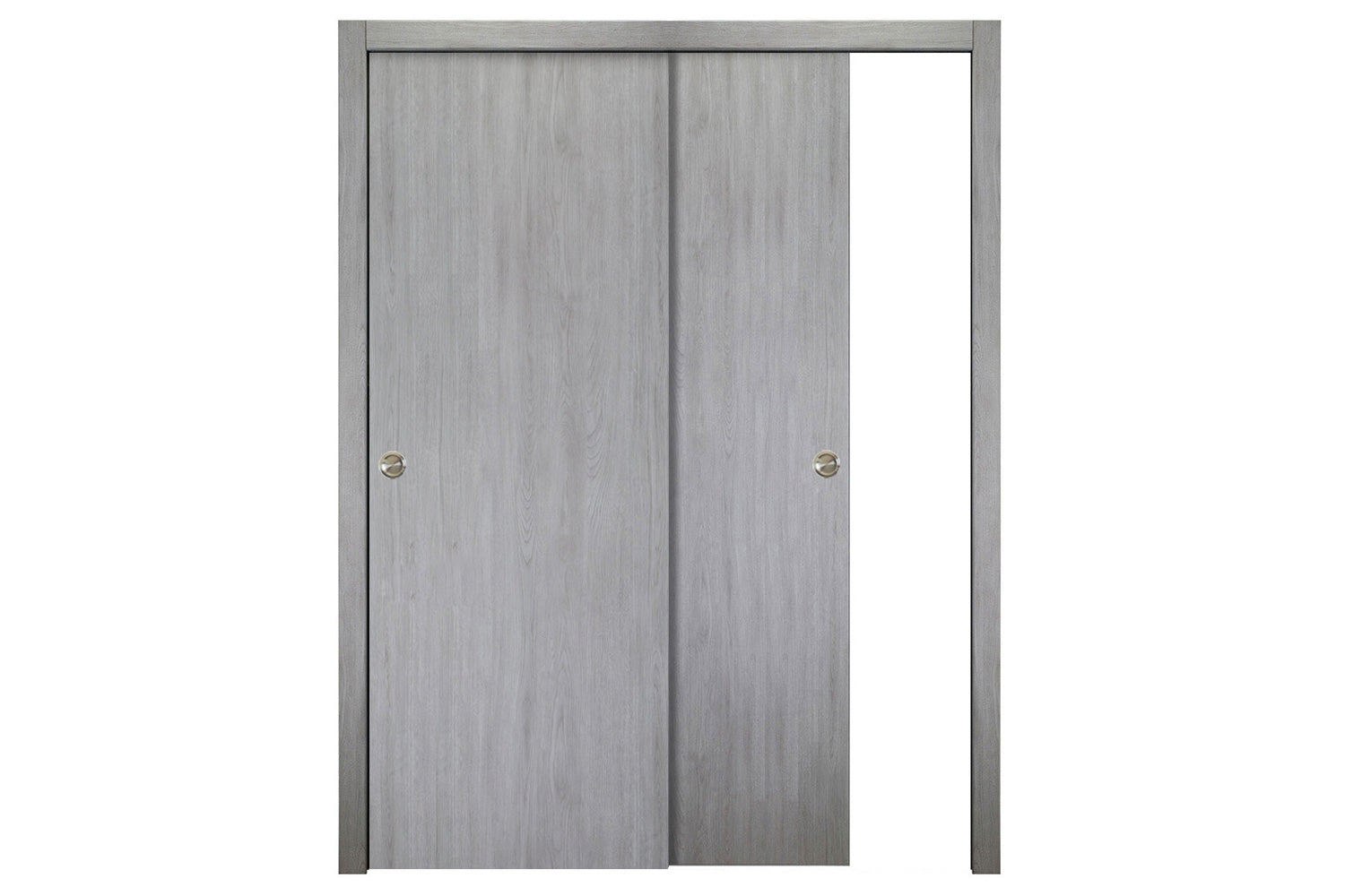 Nova Italia Flush 01 Light Grey Laminate Interior Door  - Bypass Door