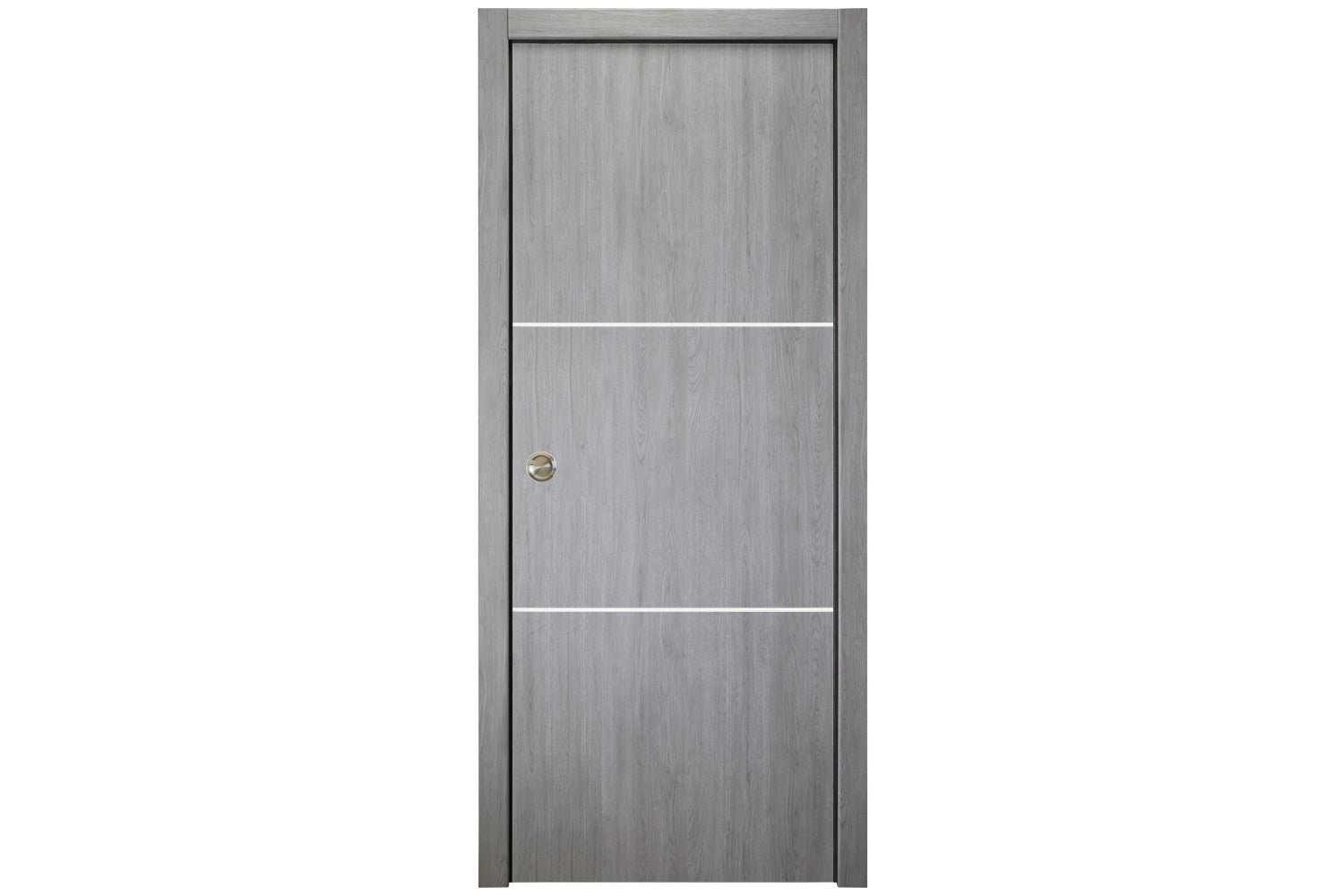 Nova Italia Flush 06 Light Grey Laminate Interior Door - Single Pocket Door