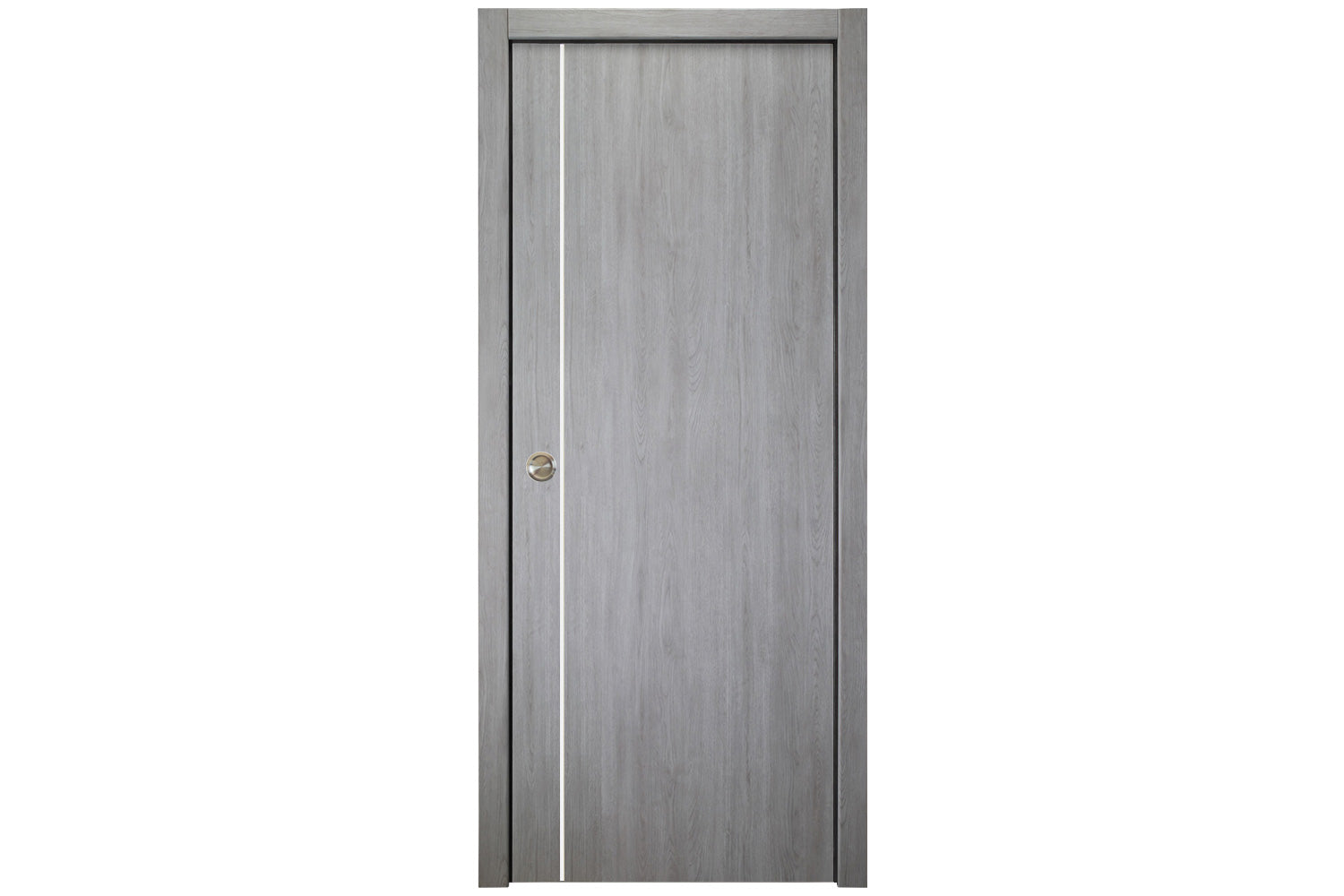 Nova Italia Flush 03 Light Grey Laminate Interior Door  - Single Pocket Door