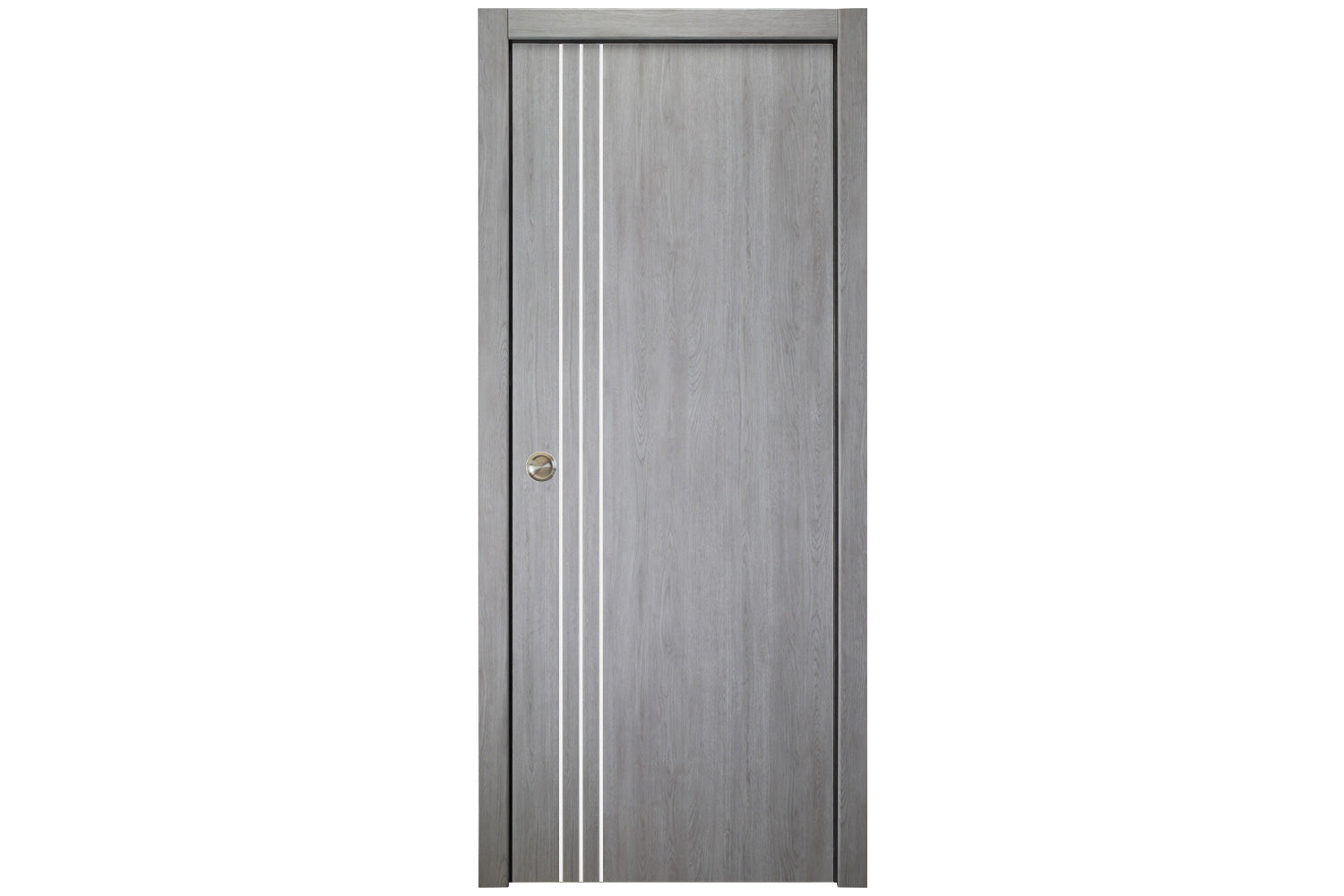 Nova Italia Flush 04 Light Grey Laminate Interior Door - Single Pocket Door