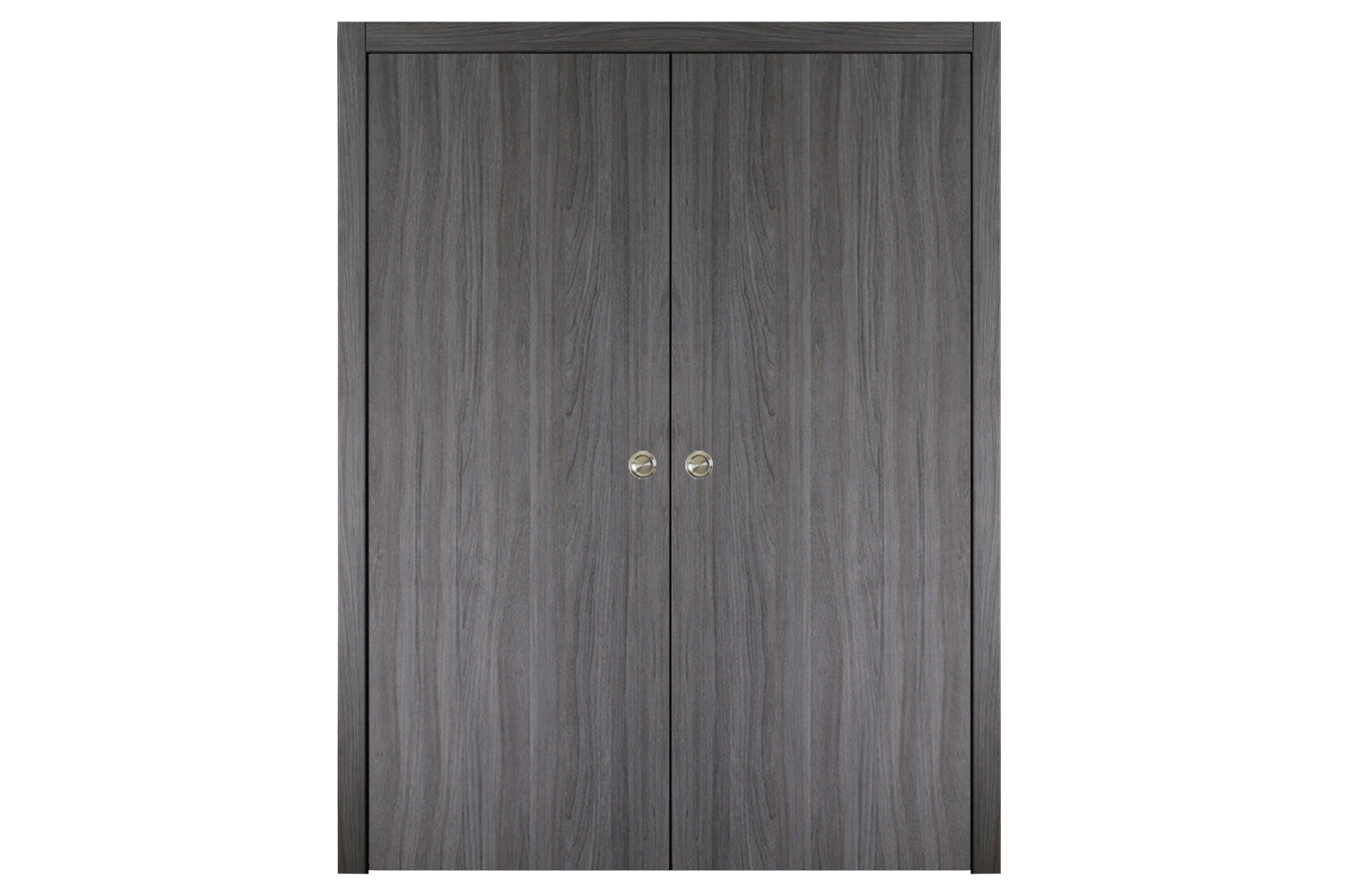 Nova Italia Flush 01 Swiss Elm Laminate Interior Door - Double Pocket Door