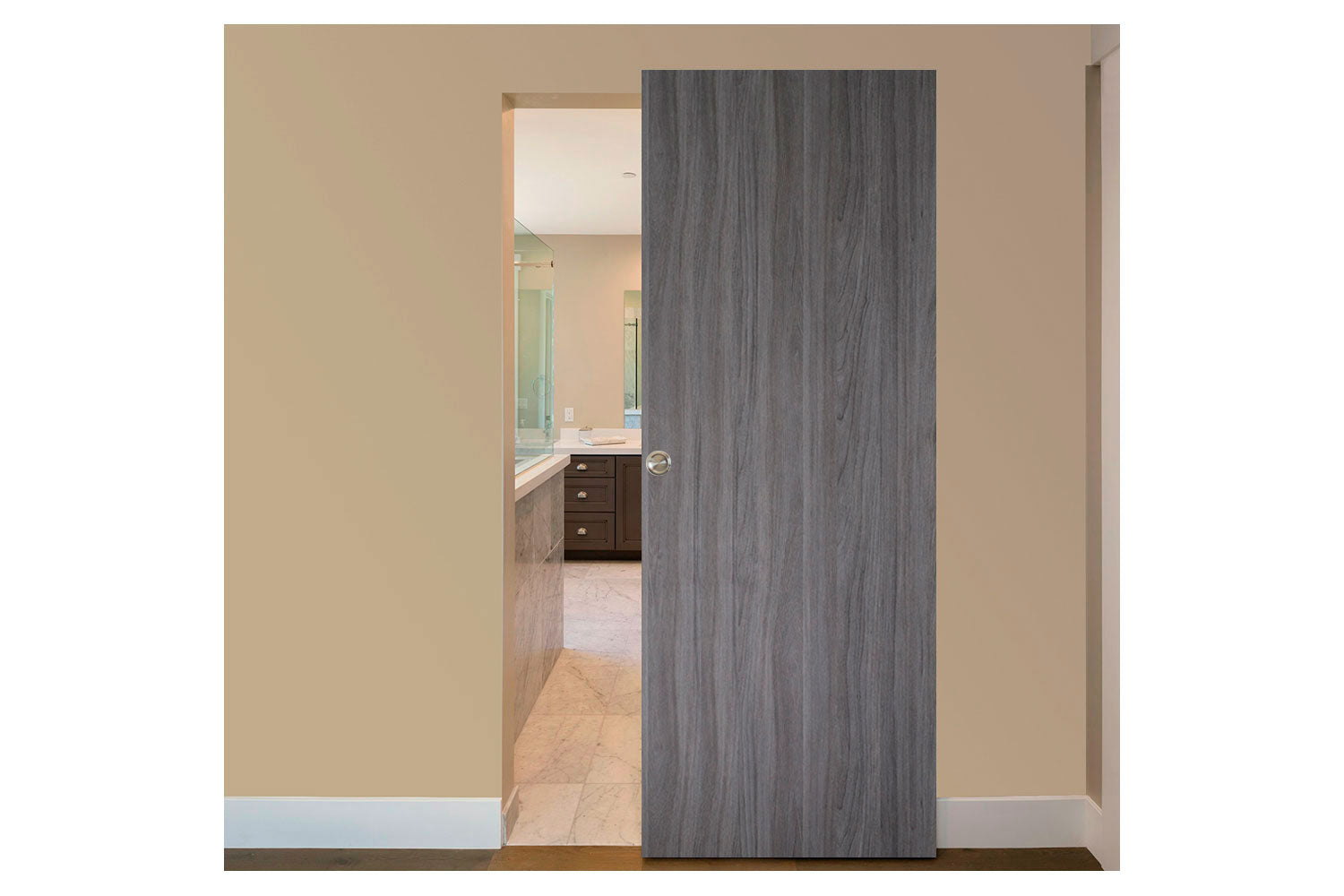 Nova Italia Flush 01 Swiss Elm Laminate Interior Door - Magic Door
