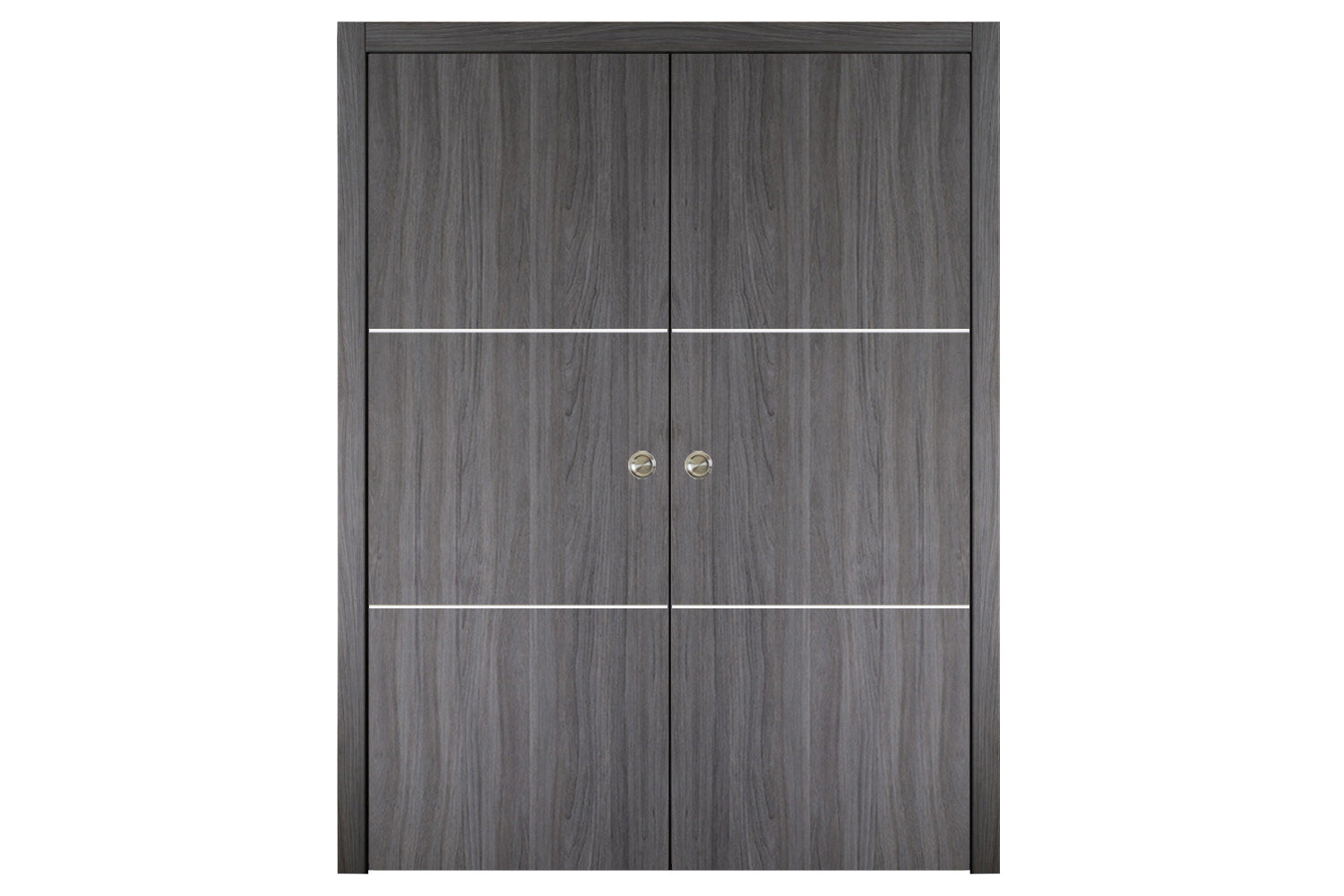 Nova Italia Flush 06 Swiss Elm Laminate Interior Door - Double Pocket Door