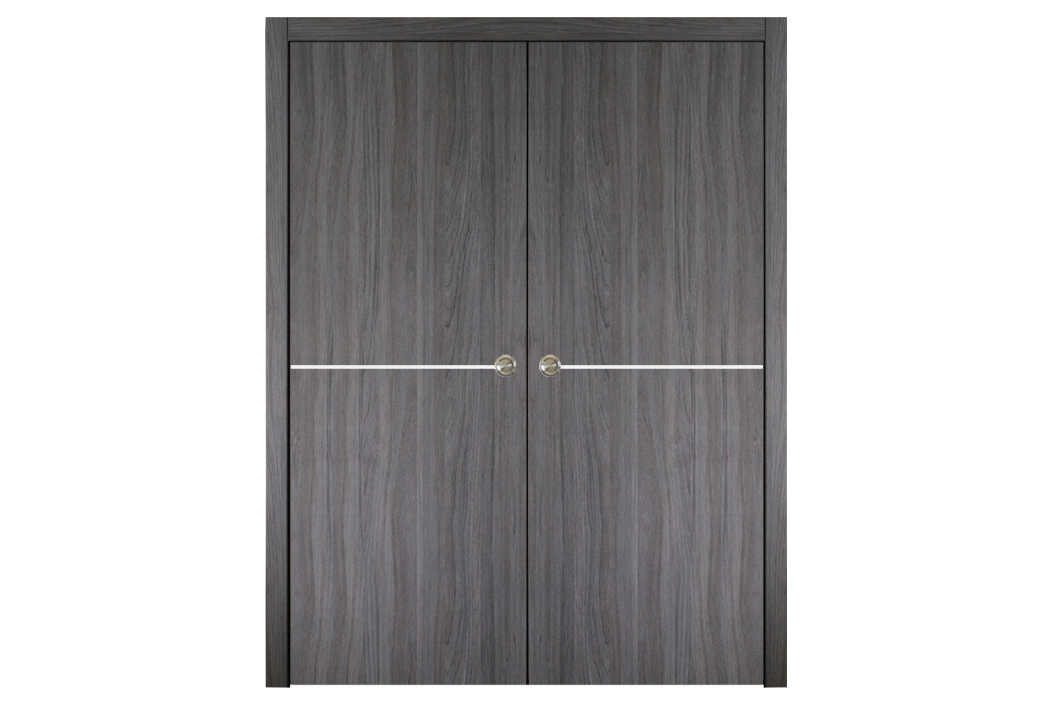 Nova Italia Flush 07 Swiss Elm Laminate Interior Door - Double Pocket Door