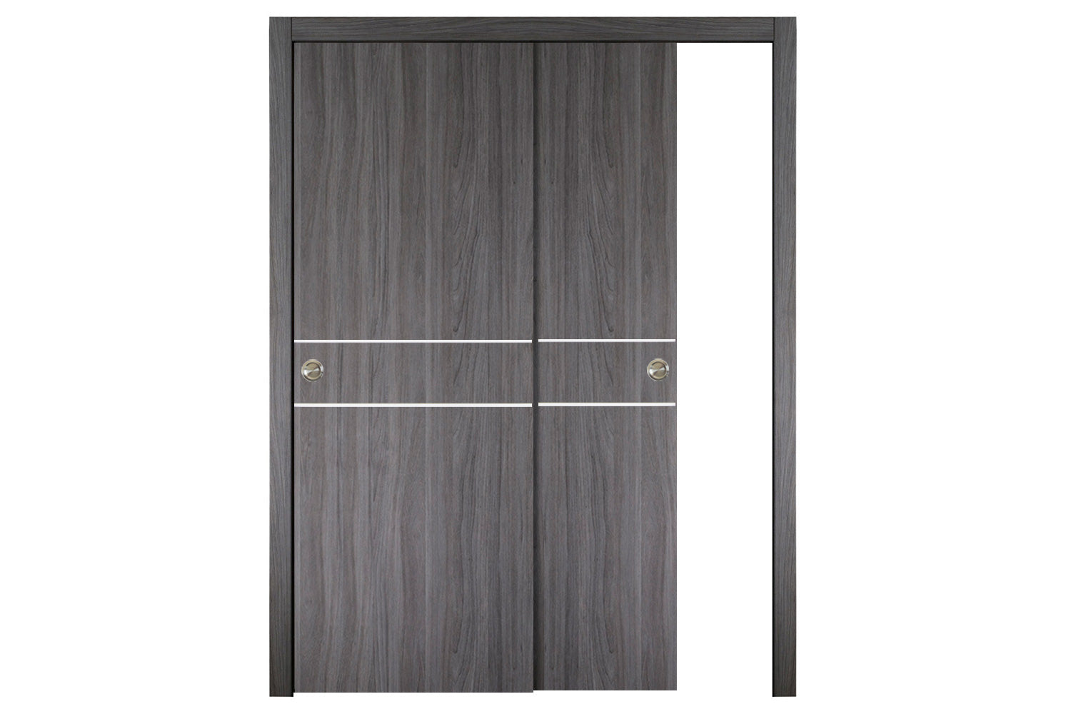 Nova Italia Flush 08 Swiss Elm Laminate Interior Door - Bypass Door