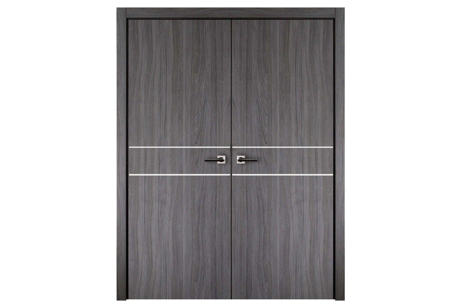 Nova Italia Flush 08 Swiss Elm Laminate Interior Door - Double Door