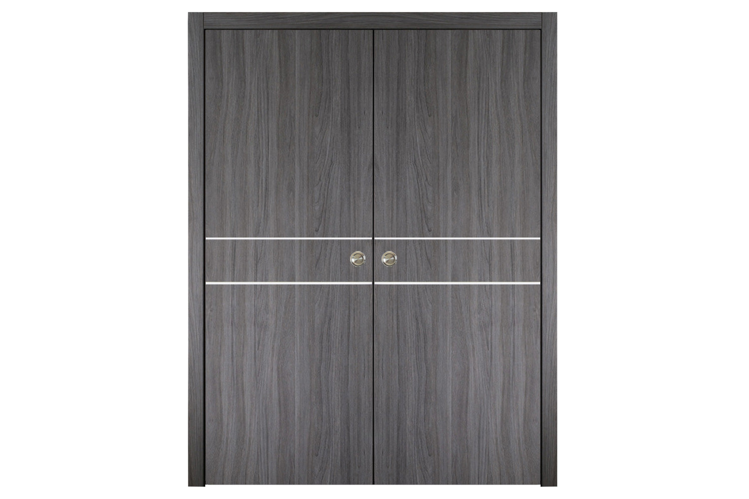 Nova Italia Flush 08 Swiss Elm Laminate Interior Door - Double Pocket Door