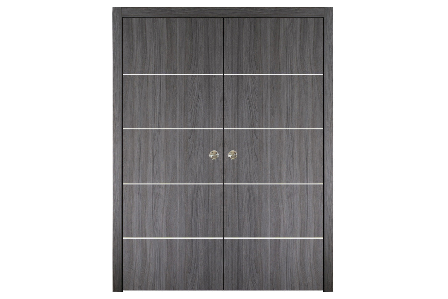 Nova Italia Flush 10 Swiss Elm Laminate Interior Door - Double Pocket Door