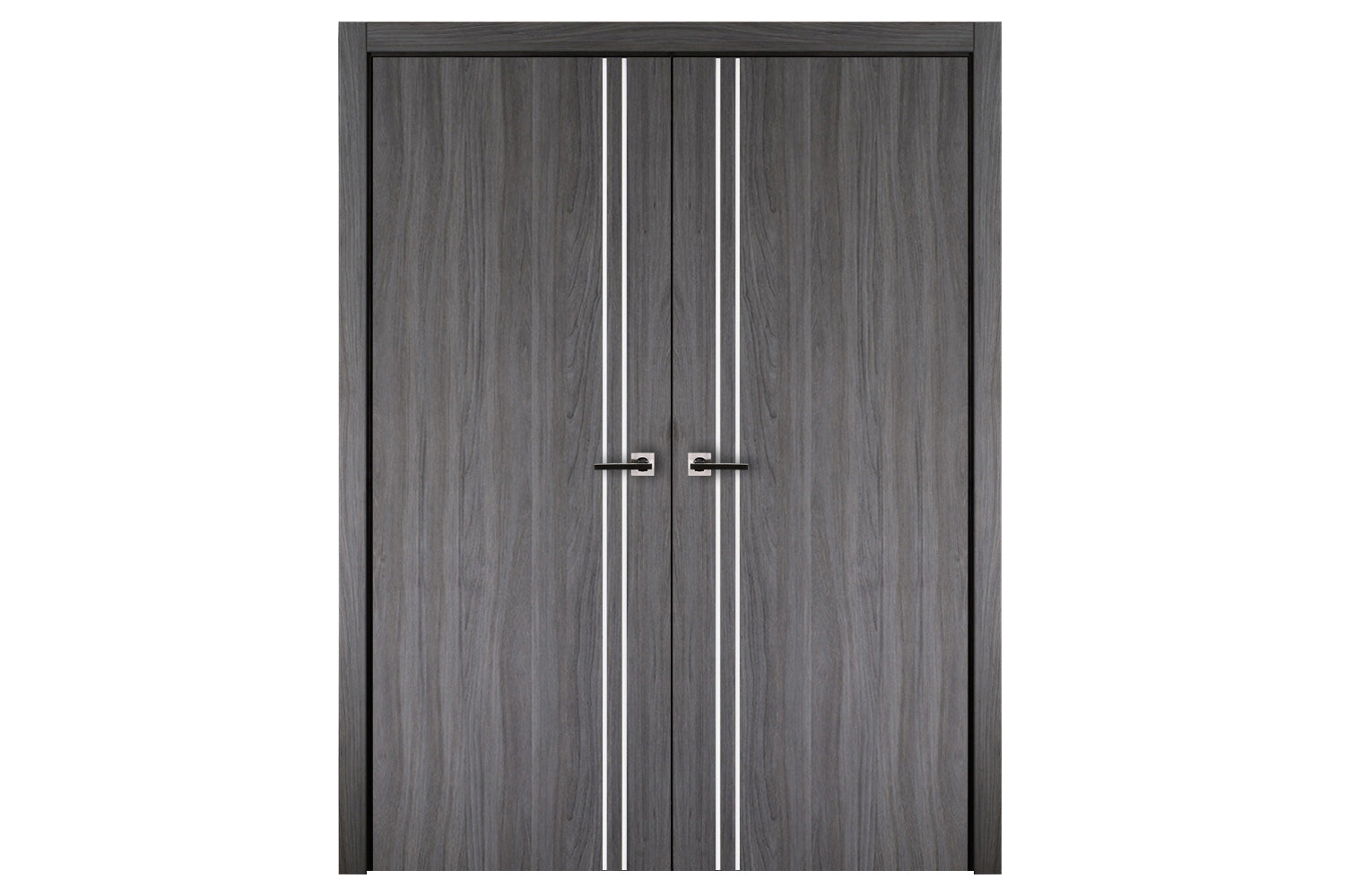 Nova Italia Flush 02 Swiss Elm Laminate Interior Door - Double Door
