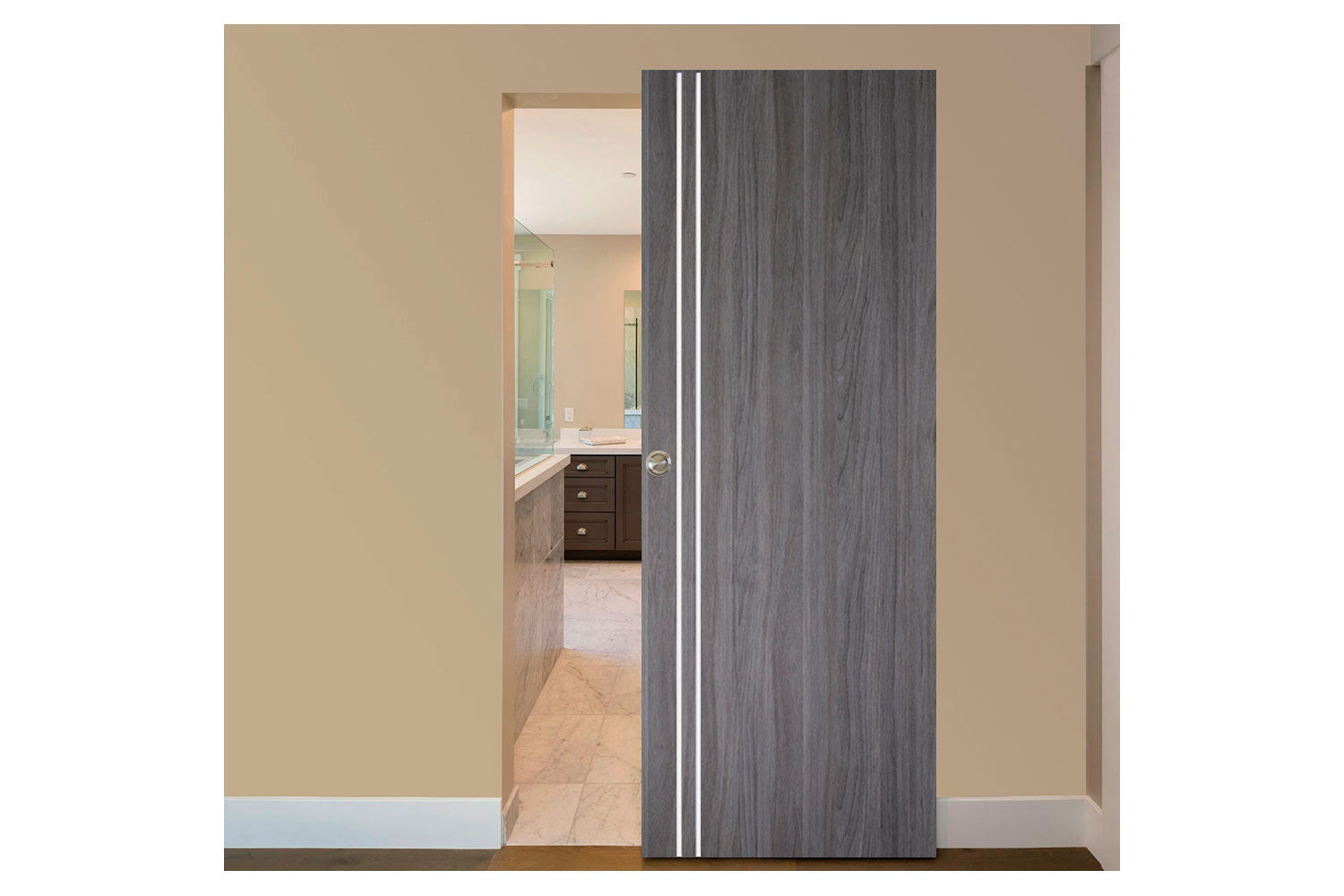 Nova Italia Flush 02 Swiss Elm Laminate Interior Door - Magic Door
