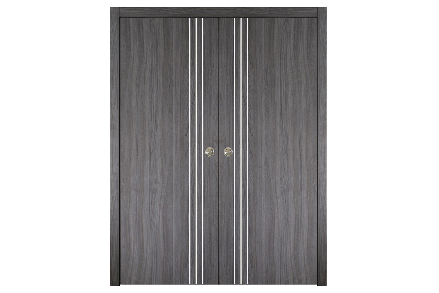 Nova Italia Flush 04 Swiss Elm Laminate Interior Door - Double Pocket Door