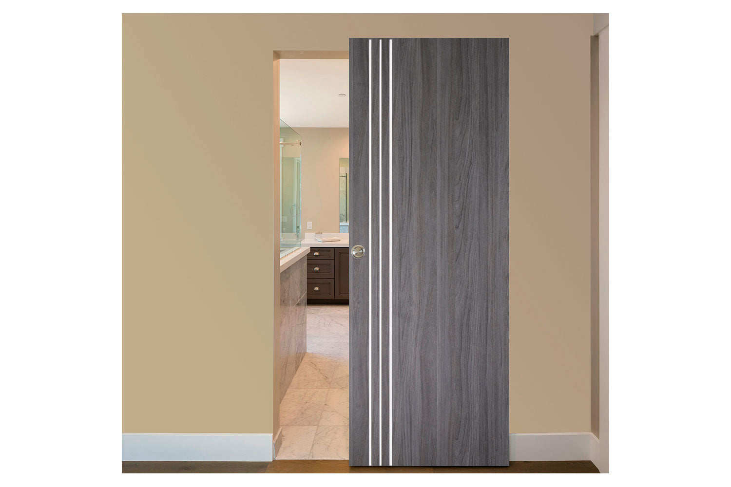 Nova Italia Flush 04 Swiss Elm Laminate Interior Door - Magic Door