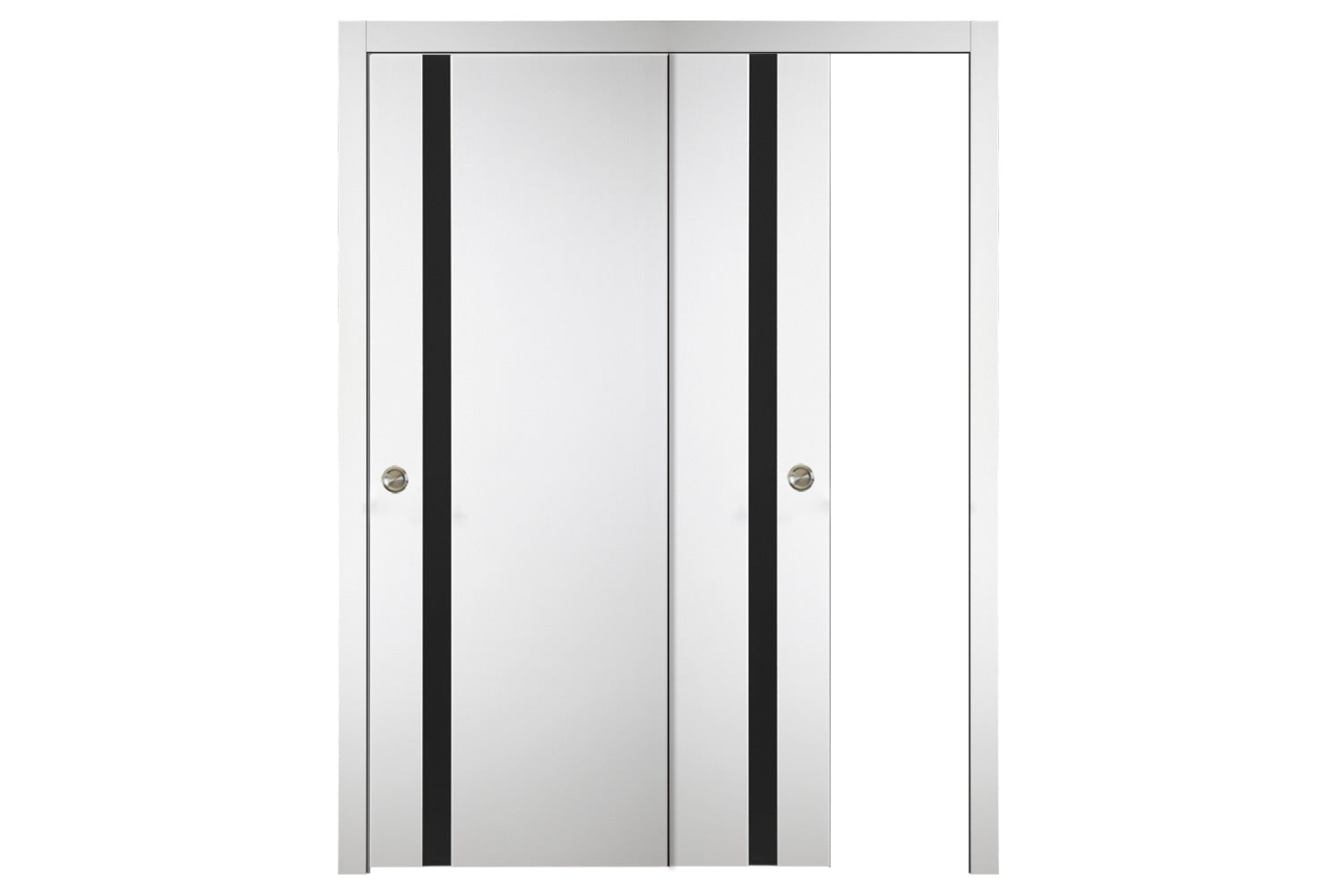Nova Italia Alaskan White Laminate Interior Door - Bypass Door