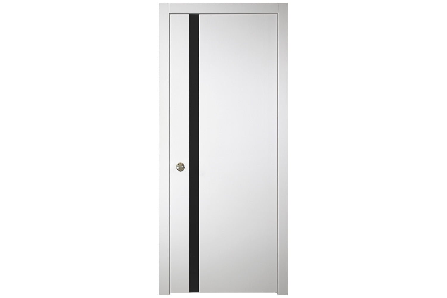 Nova Italia Alaskan White Laminate Interior Door - Single Pocket Door