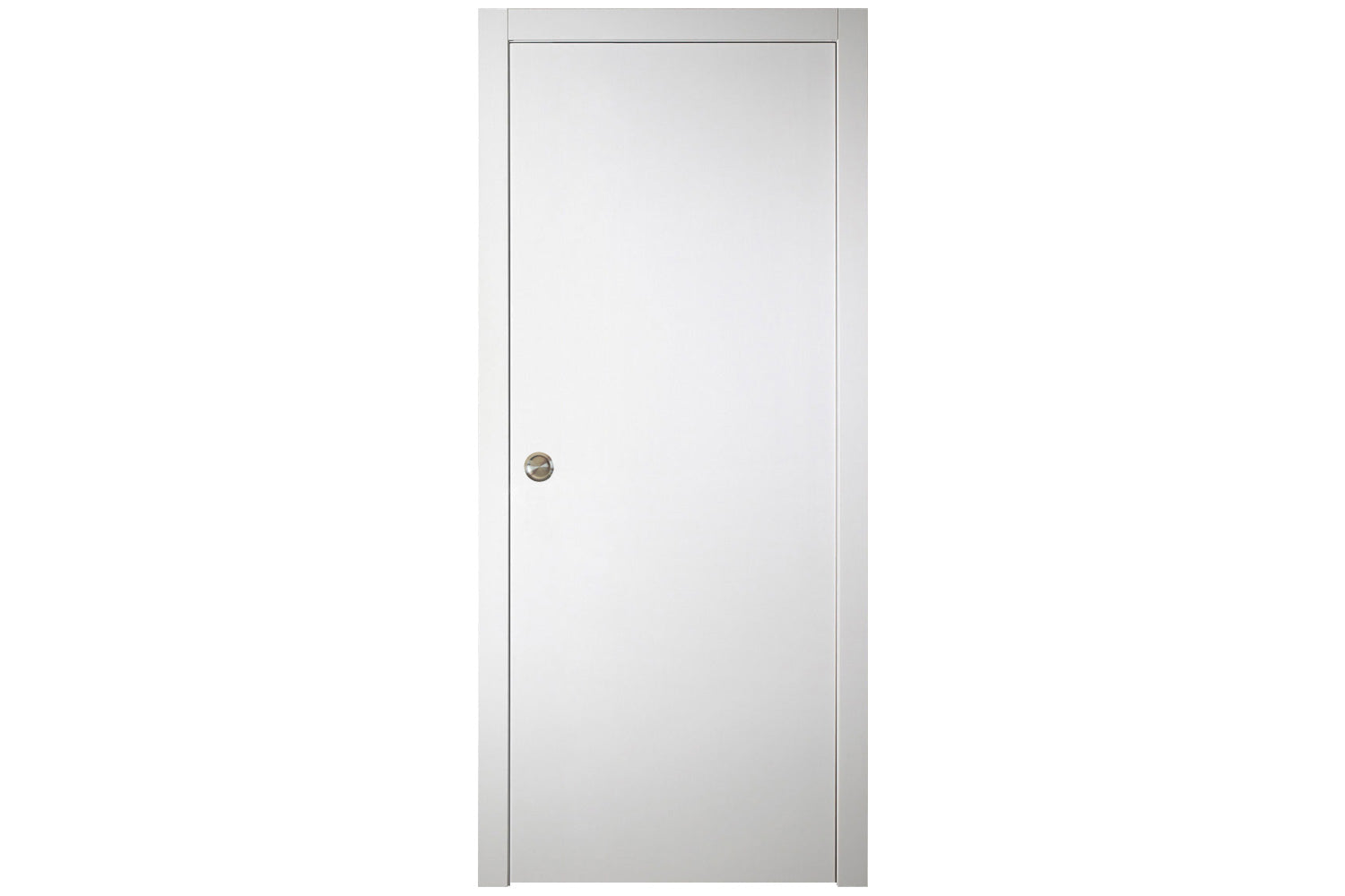 Nova Italia Flush 01 Alaskan White Laminate Interior Door - Single Pocket Door