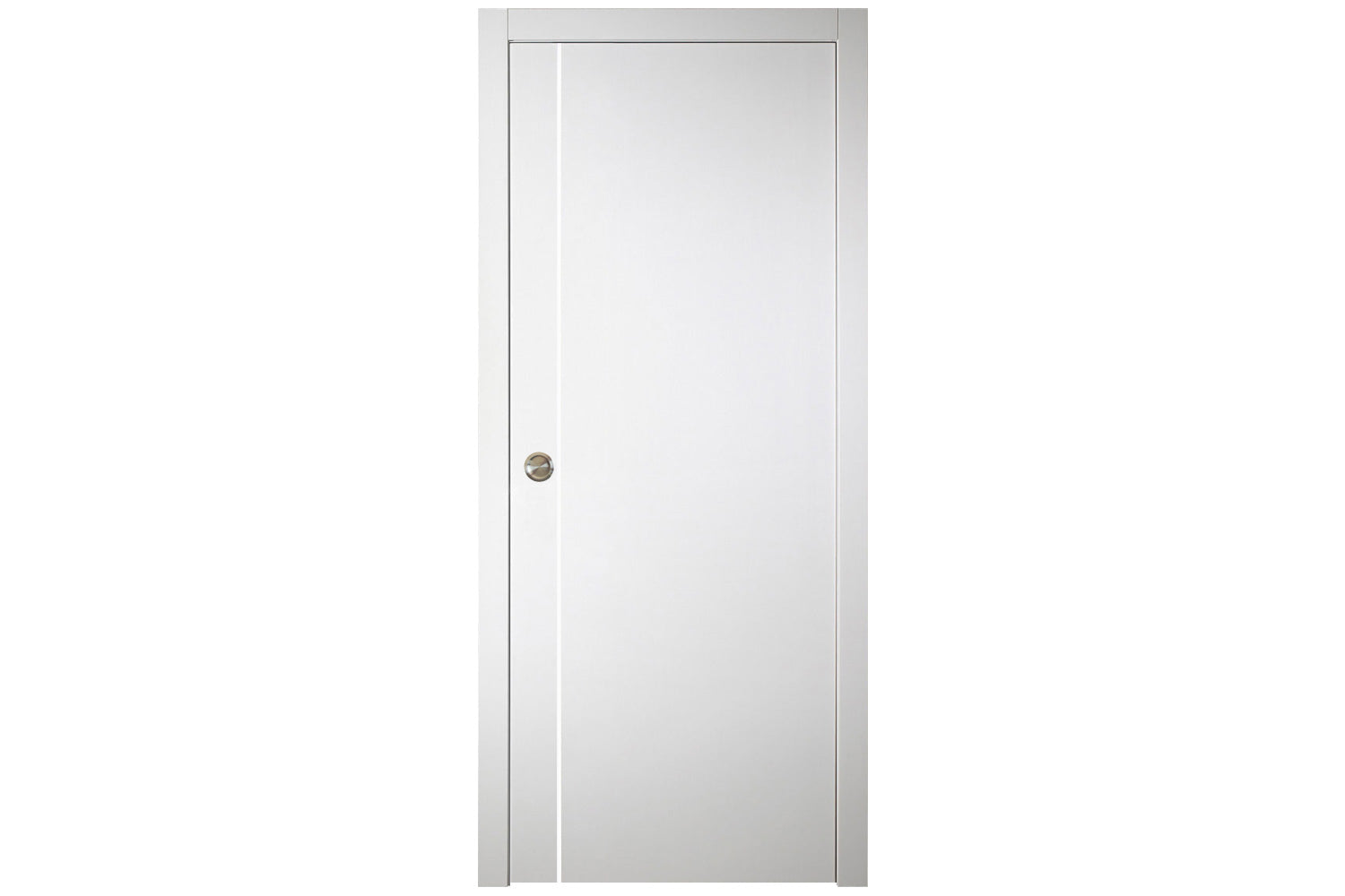 Nova Italia Flush 03 Alaskan White Laminate Interior Door - Single Pocket Door