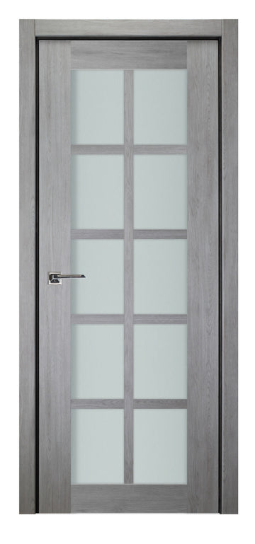 Nova Italia Light Gray 10-Lite Laminated French Door