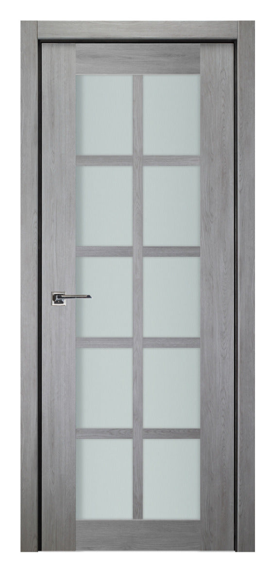 Nova Italia Light Gray 10-Lite Laminated French Door