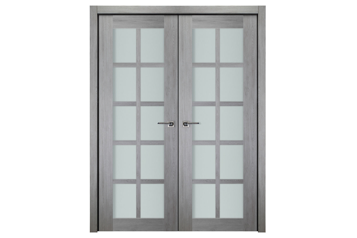 Nova Italia Light Gray 10-Lite Laminated French Door - Double Door