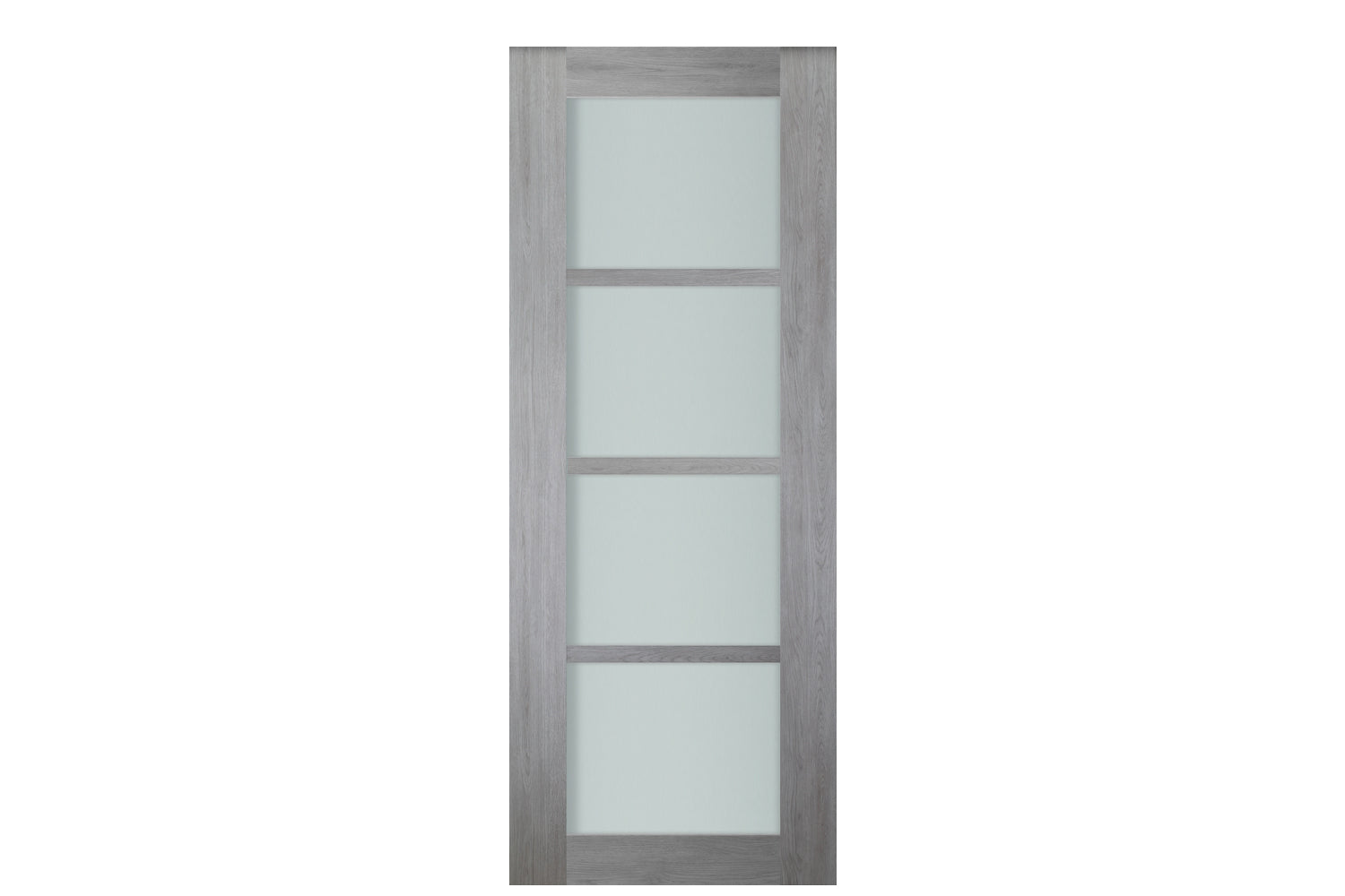 Nova Italia Light Gray 4-Lite Laminated French Door - Slab