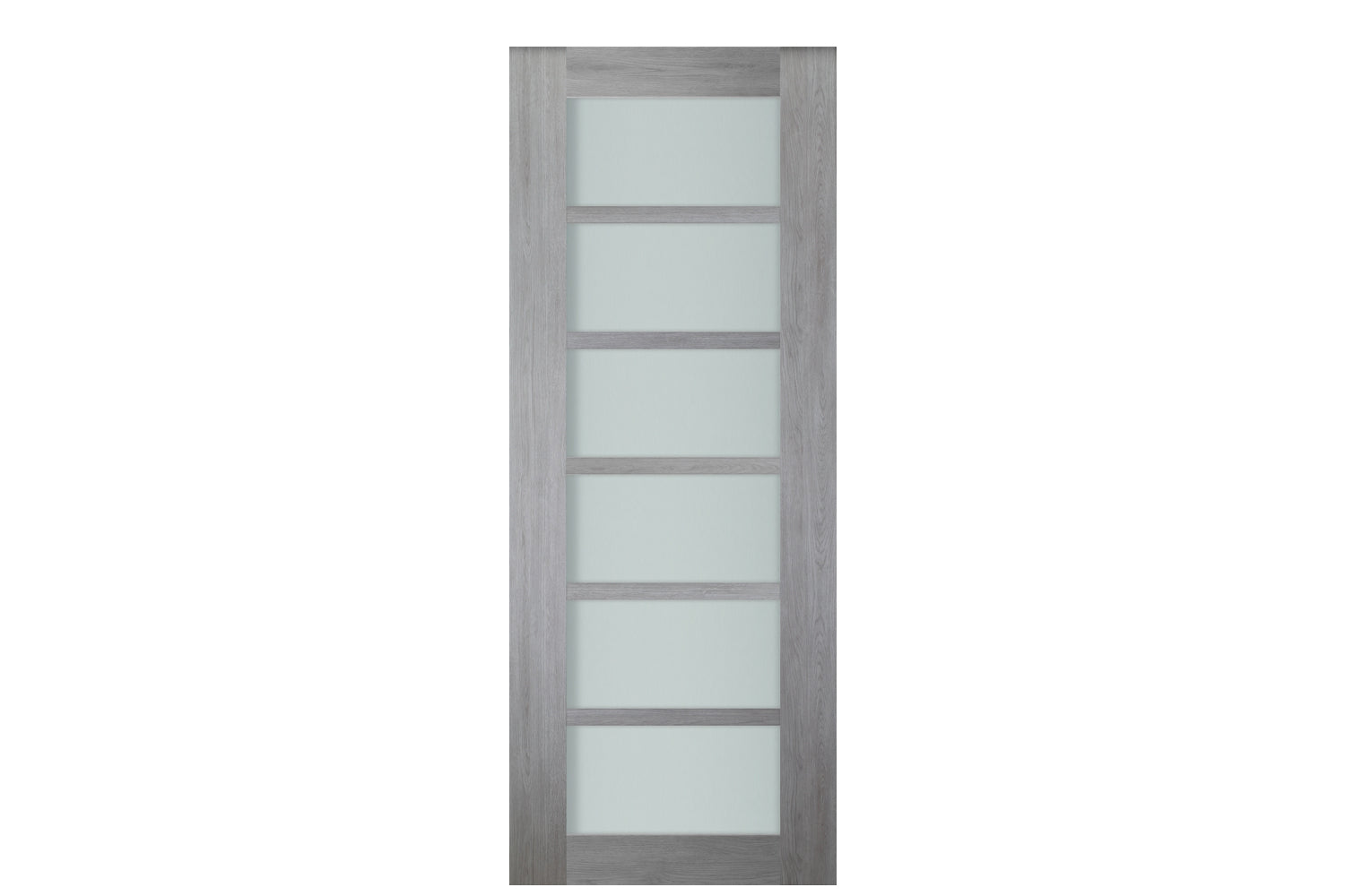 Nova Italia Light Gray 6-Lite Laminated French Door - Slab