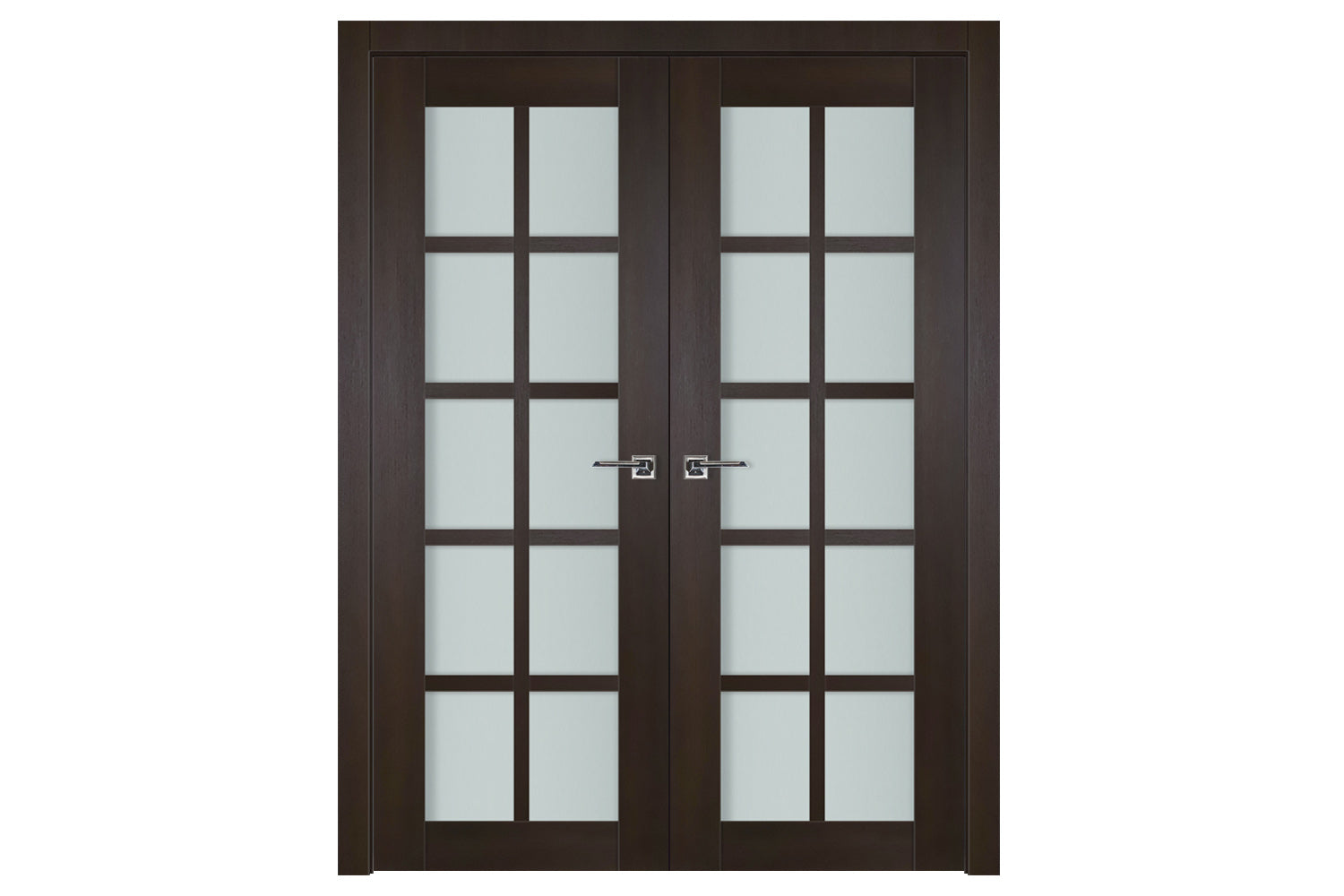 Nova Italia Premium Wenge 10-Lite Laminated French Door - Double Door
