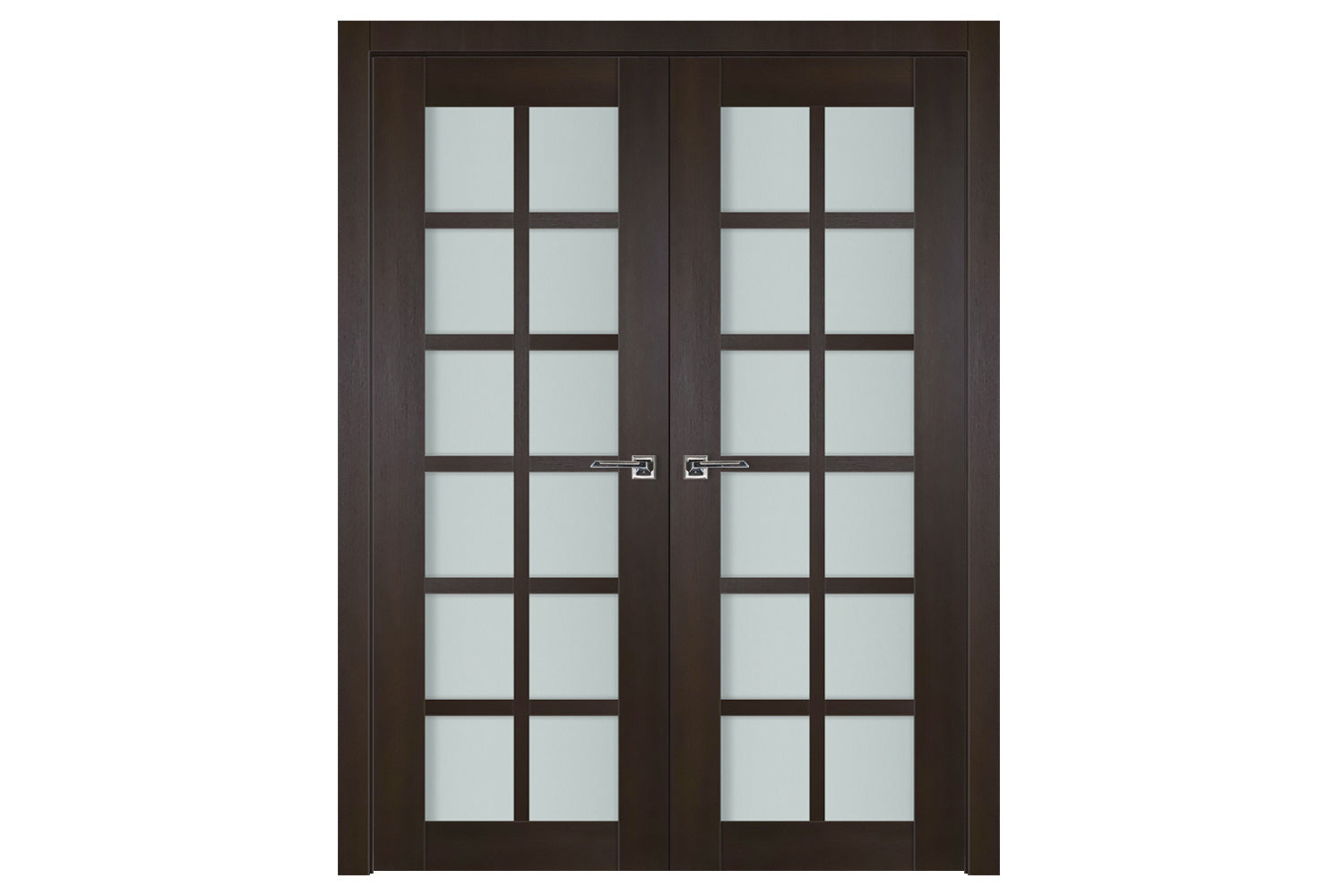 Nova Italia Premium Wenge 12-Lite Laminated French Door - Double Door