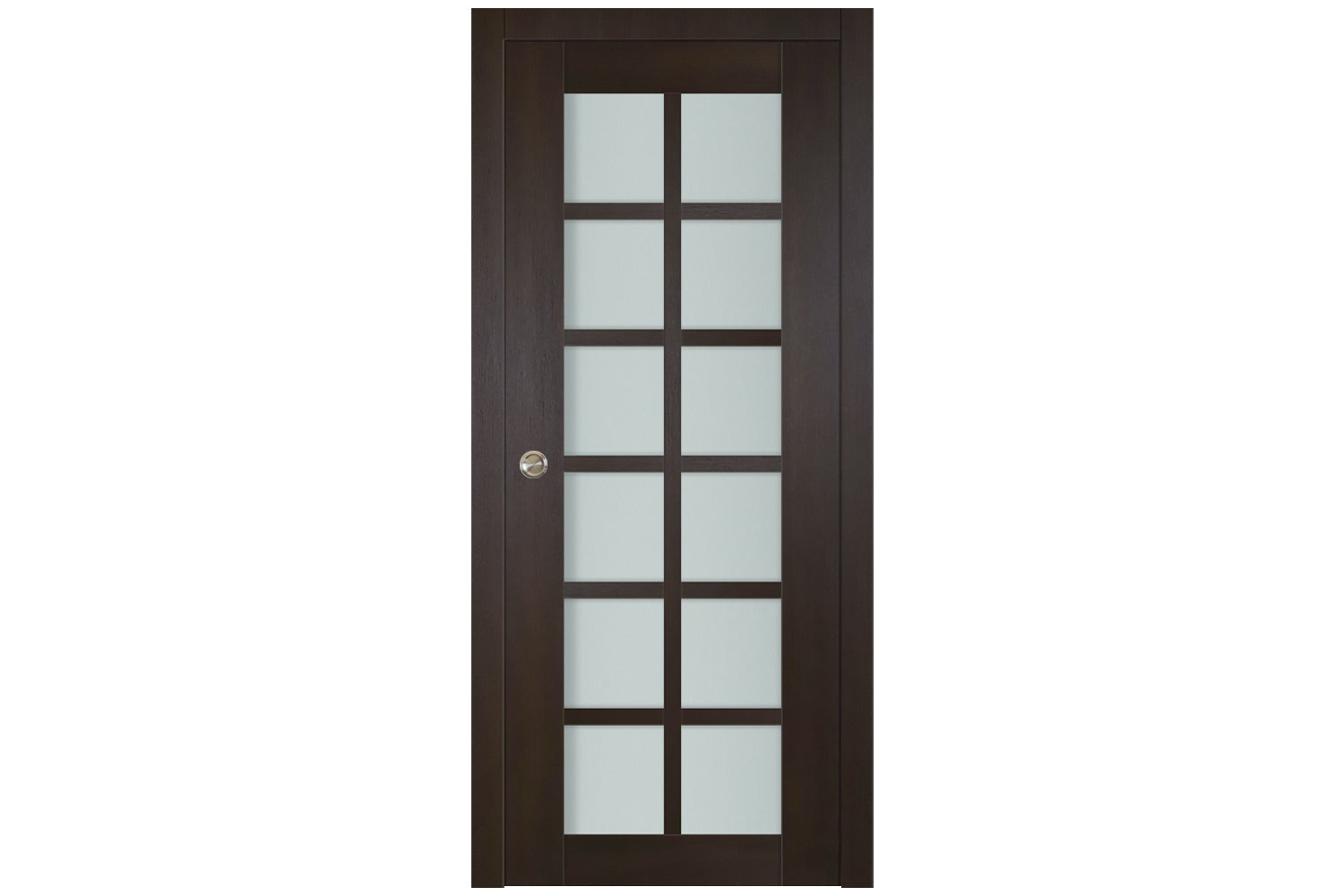 Nova Italia Premium Wenge 12-Lite Laminated French Door - Single Pocket