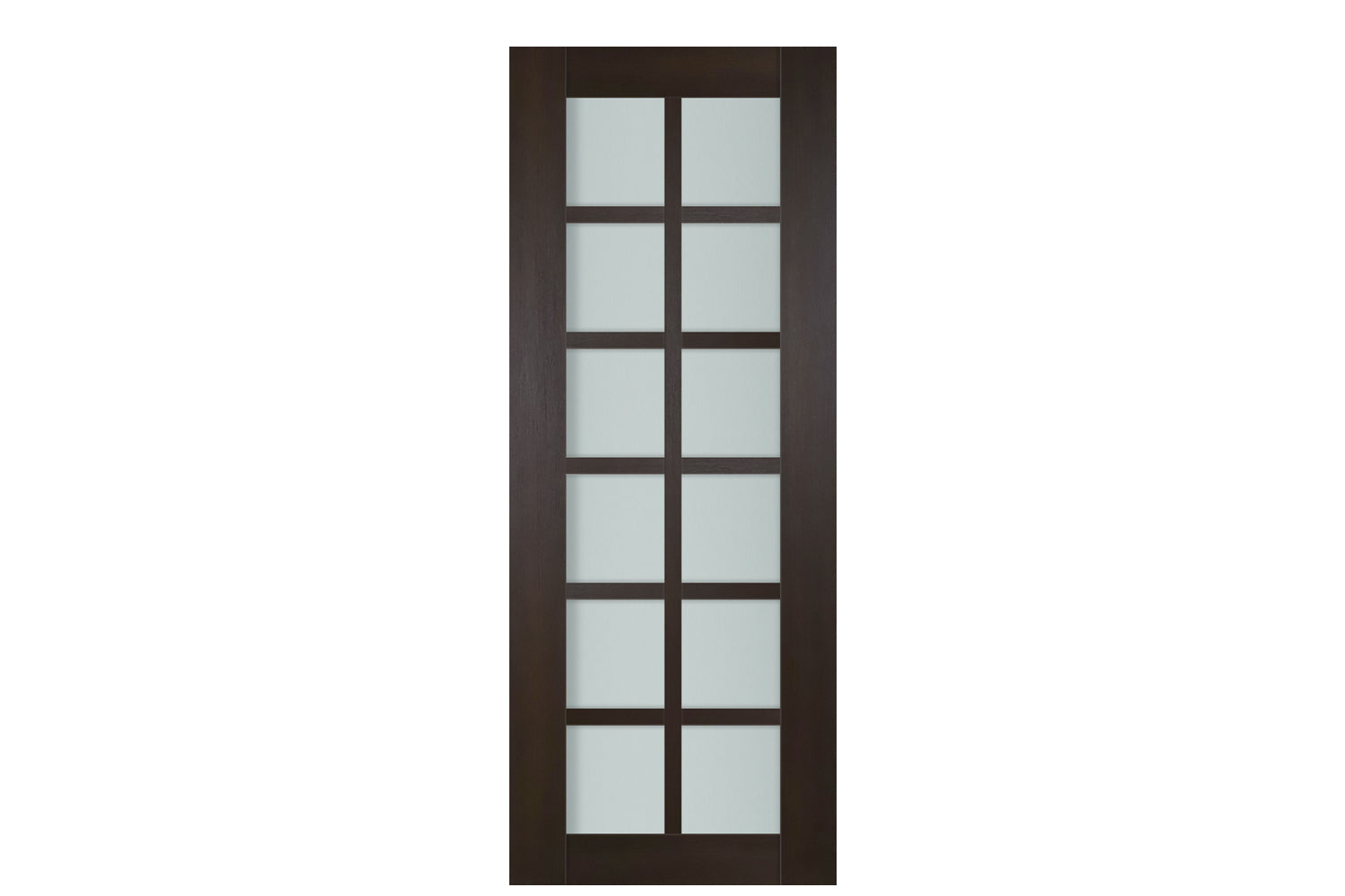 Nova Italia Premium Wenge 12-Lite Laminated French Door - Slab