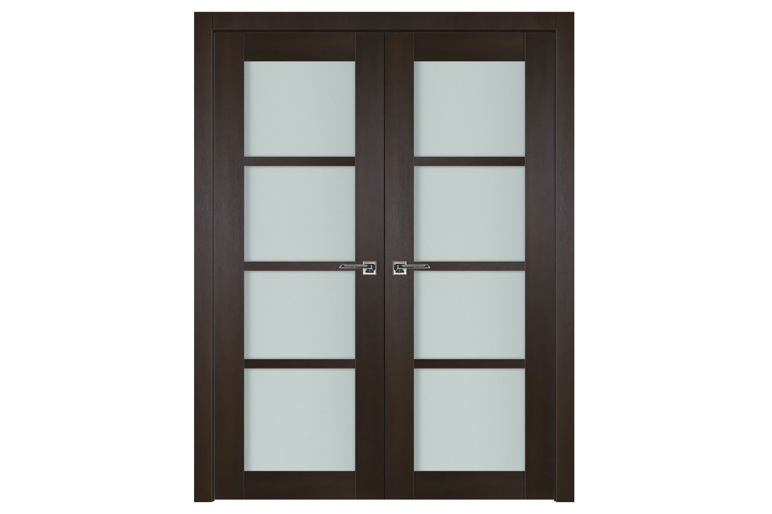 Nova Italia Premium Wenge 4-Lite Laminated French Door - Double Door