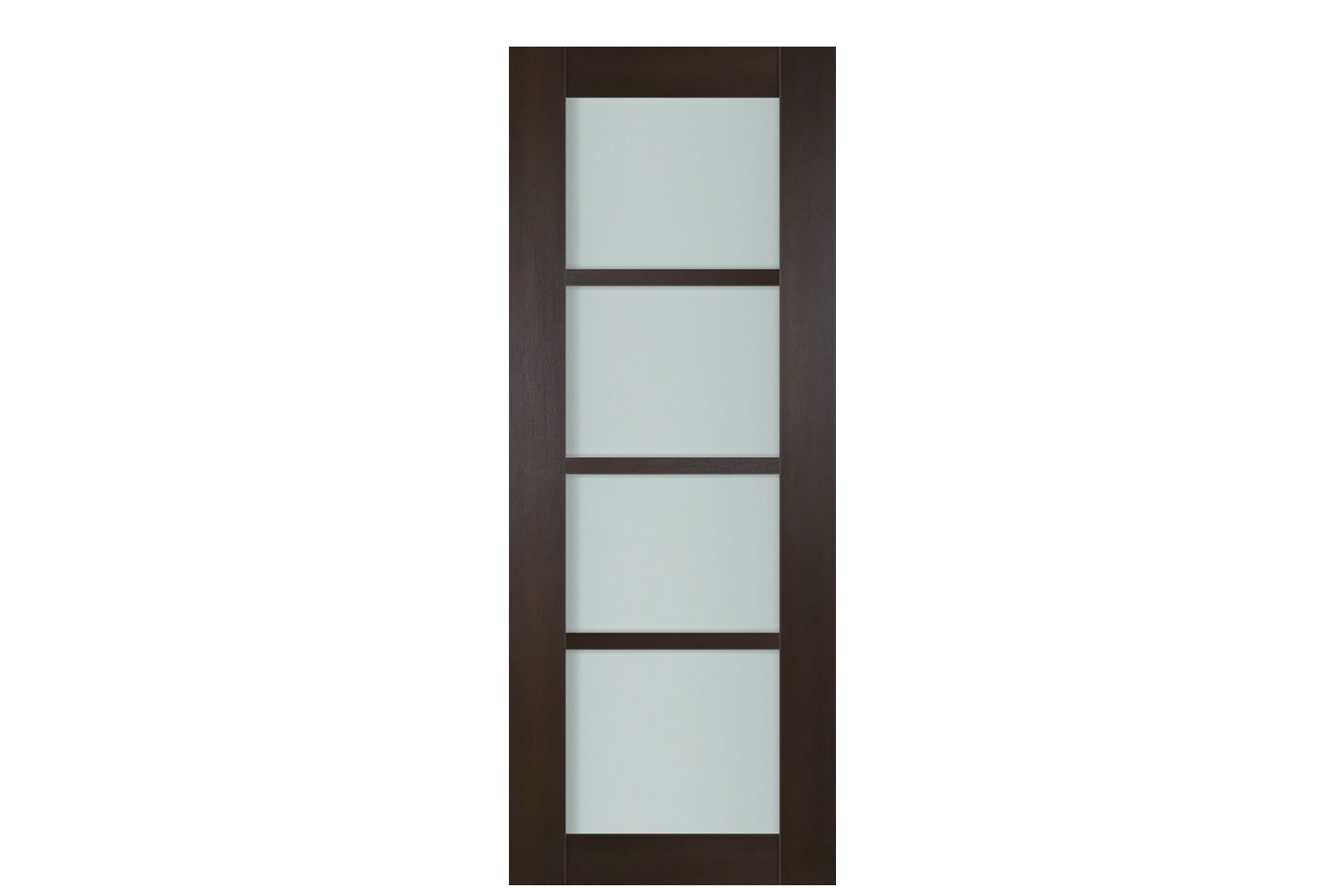 Nova Italia Premium Wenge 4-Lite Laminated French Door - Slab
