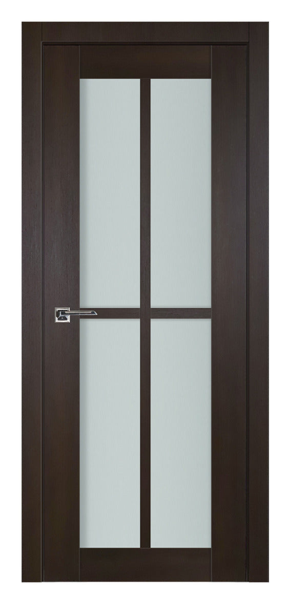 Nova Italia Premium Wenge 4-Lite Vertical Laminated French Door
