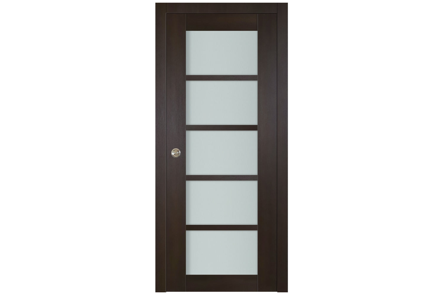 Nova Italia Premium Wenge 5-Lite Laminated French Door - Single Pocket