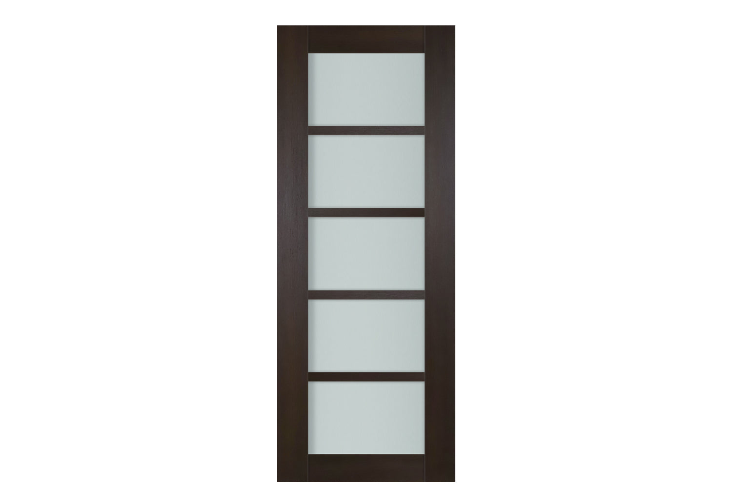 Nova Italia Premium Wenge 5-Lite Laminated French Door - Slab
