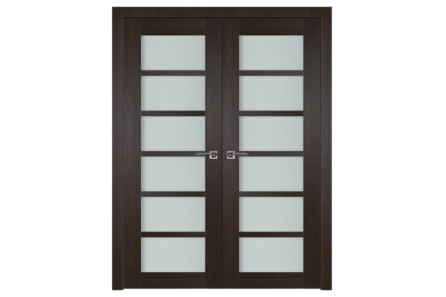 Nova Italia Premium Wenge 6-Lite Laminated French Door - Double Door