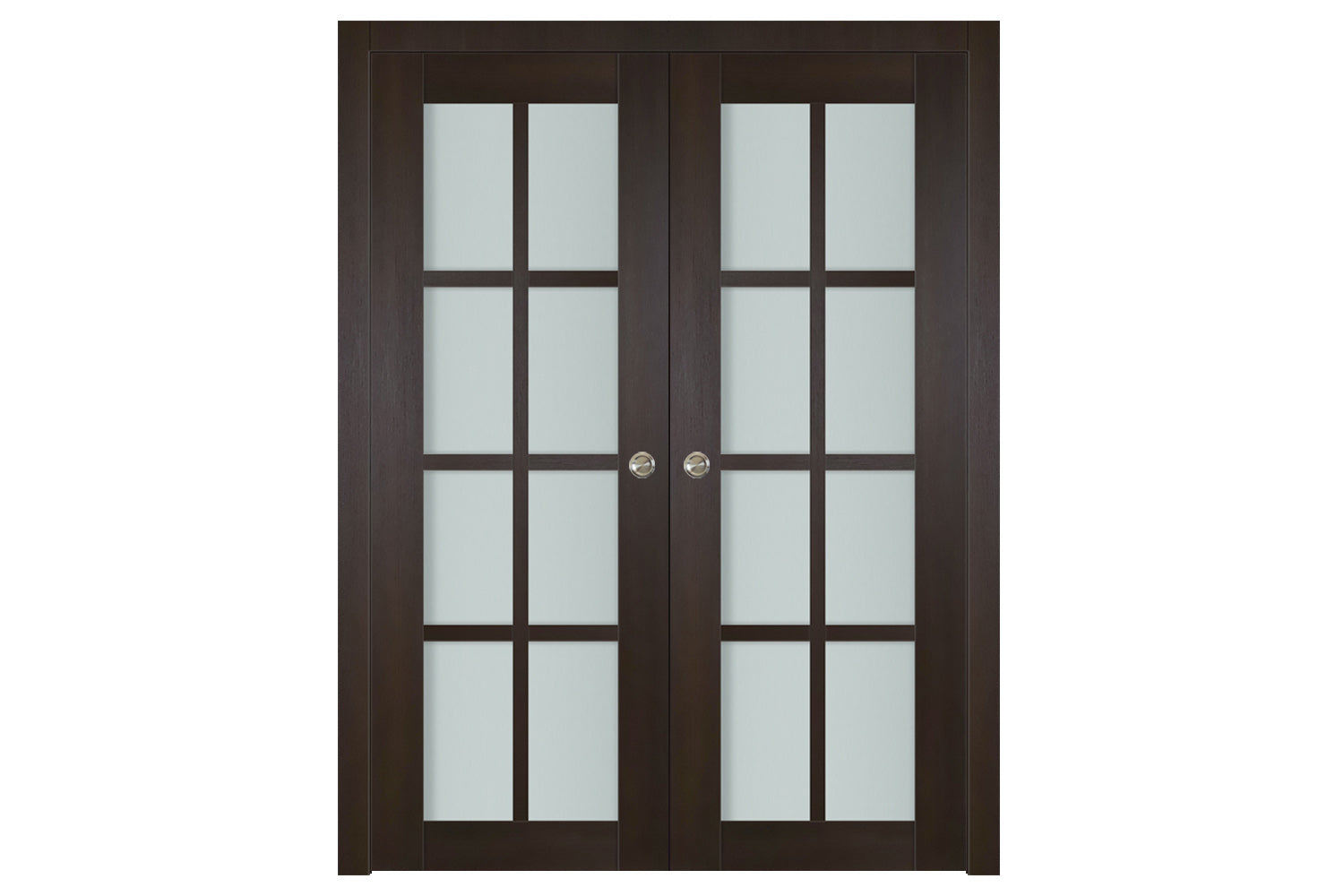 Nova Italia Premium Wenge 8-Lite Laminated French Door - Double Pocket