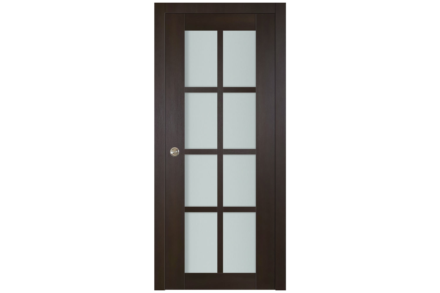 Nova Italia Premium Wenge 8-Lite Laminated French Door - Single Pocket
