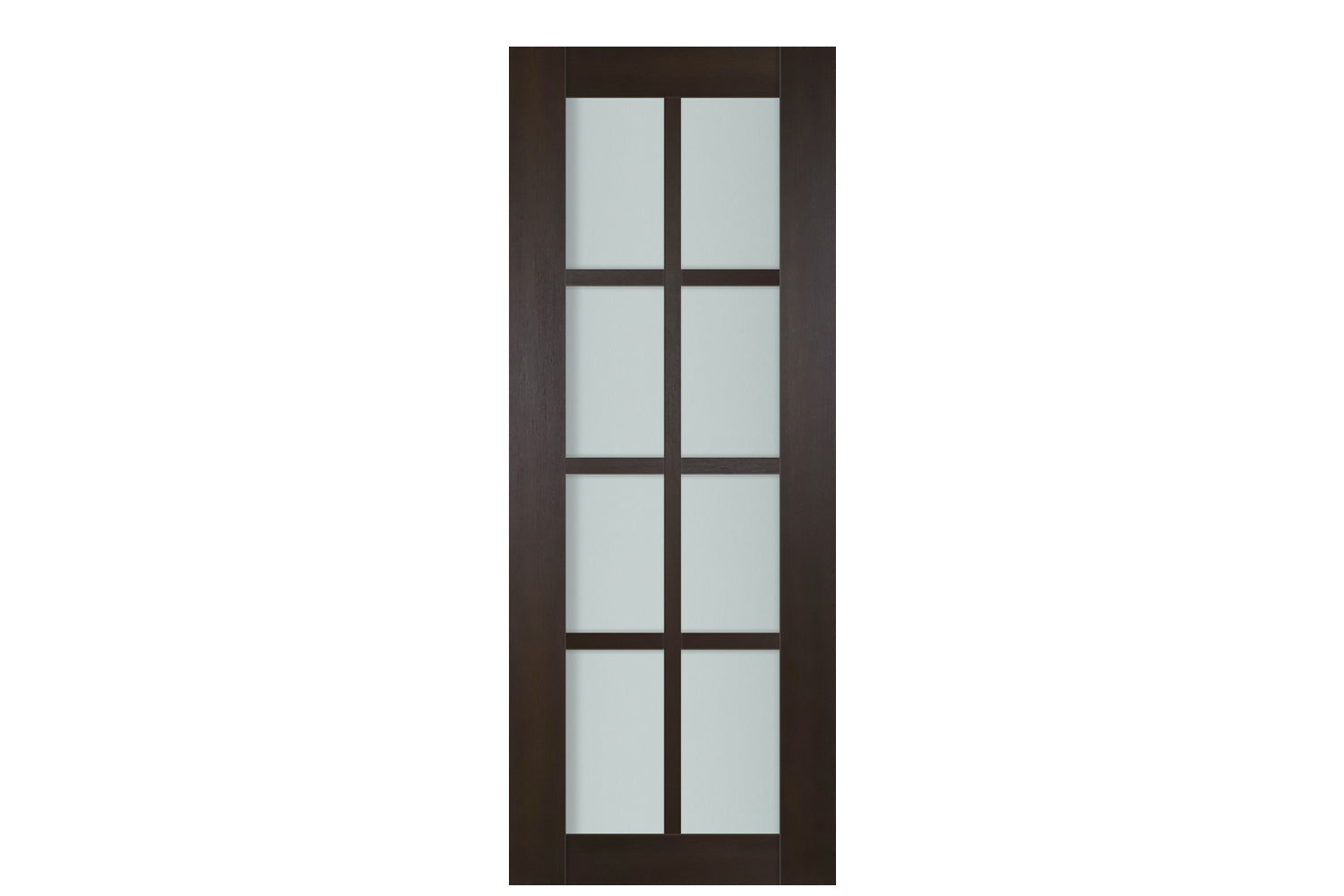 Nova Italia Premium Wenge 8-Lite Laminated French Door - Slab