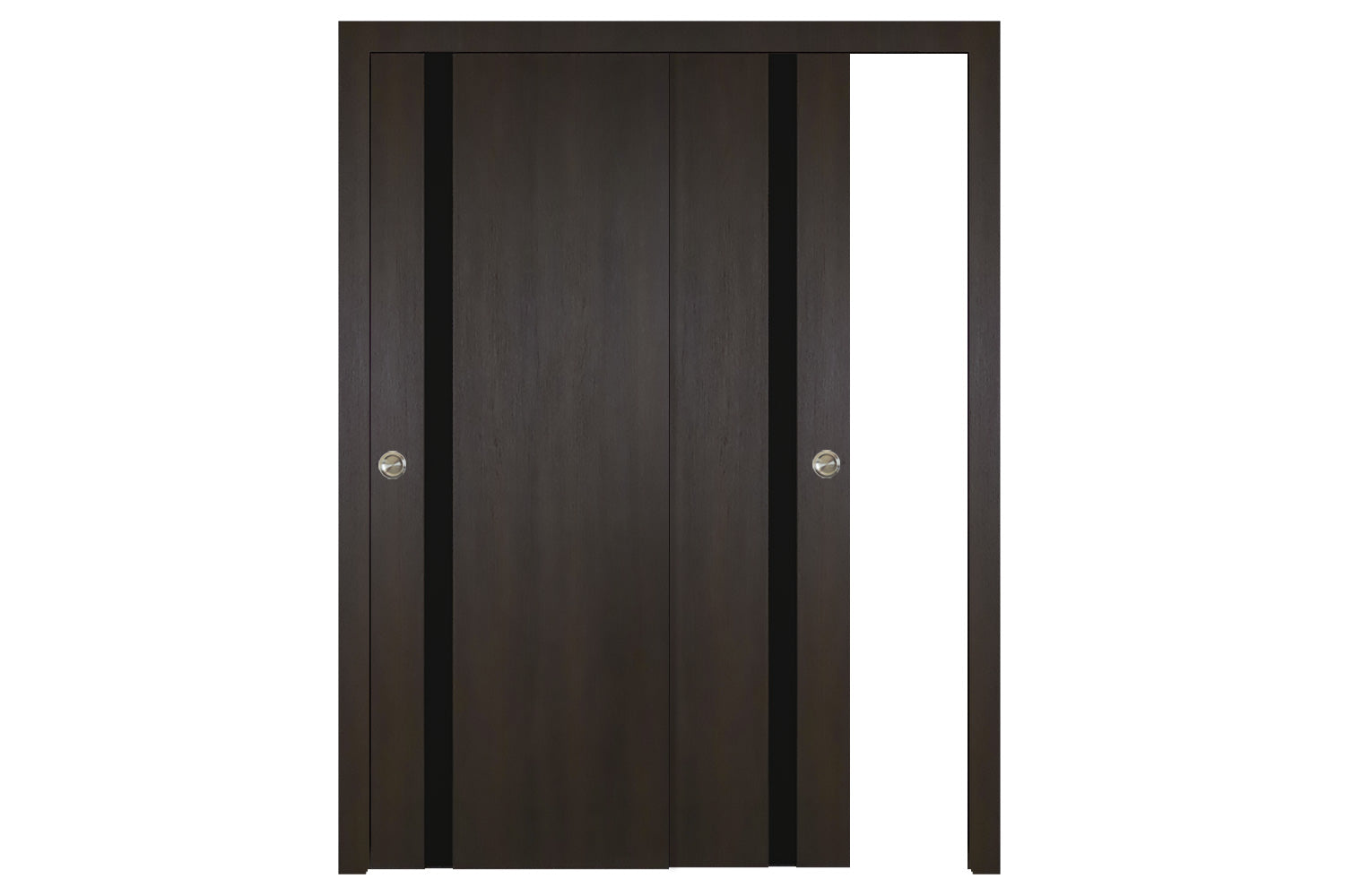 Nova Italia Premium Wenge Laminate Interior Door - Sliding Bypass